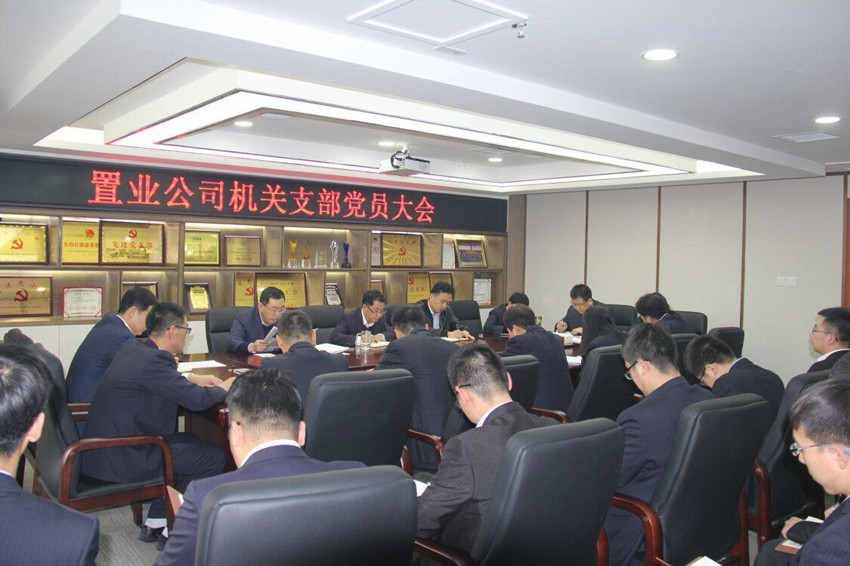 置業(yè)公司機(jī)關(guān)支部召開2019年第一次黨員大會
