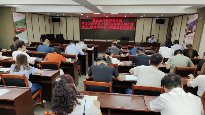 機關(guān)黨支部學習貫徹習近平總書記在慶祝中國共產(chǎn)黨成立100周年大會上的重要講話精神