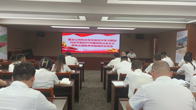 【主題教育】置業(yè)公司各黨支部組織召開學習貫徹習近平新時代中國特色社會主義思想主題教育專題組織生活會
